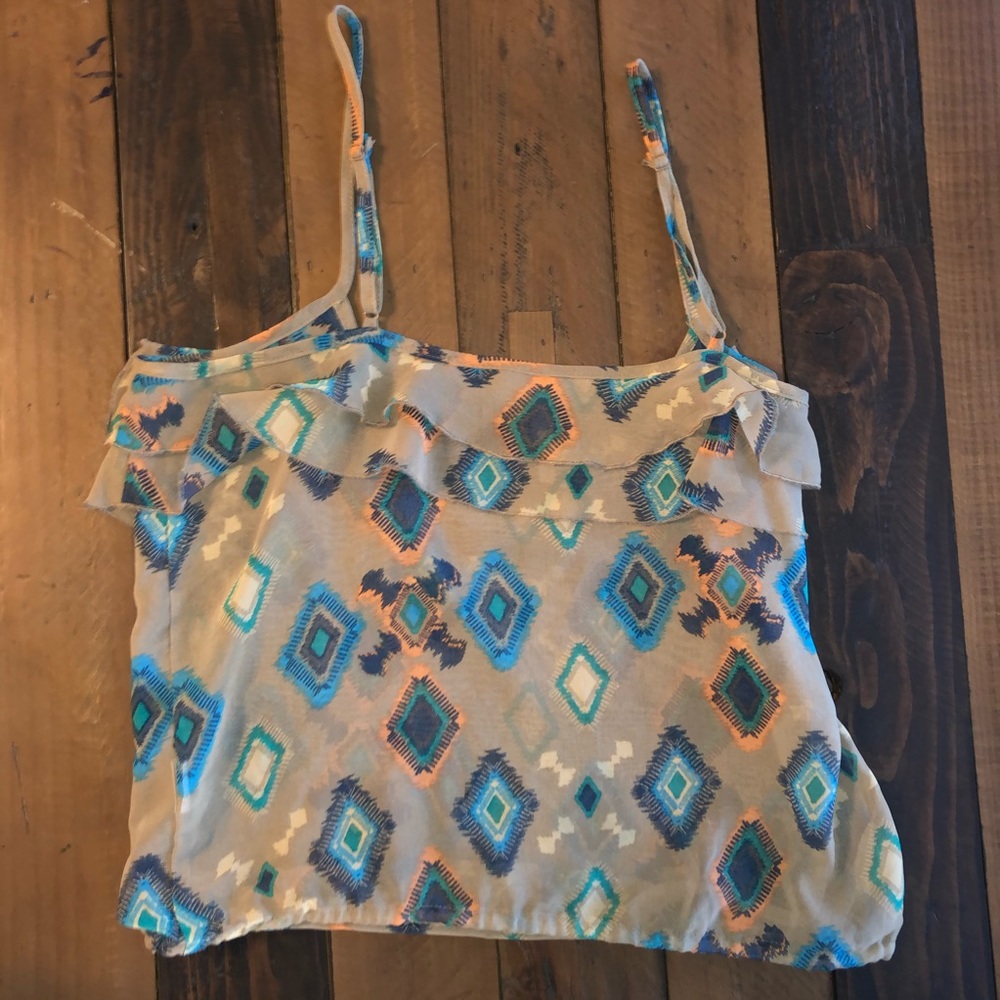 Southwest Sheer Tank Top XS - Picture 5 of 5